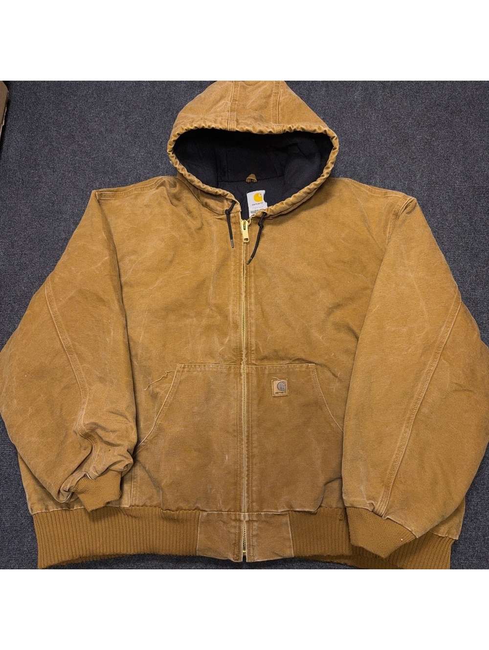 Carhart J131 Brown Men's 5XL Work Jacket Made in USA